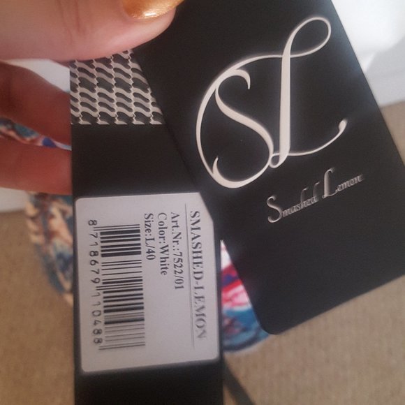 Smashed Lemon Jurk Flower Birds Dress NWT - Picture 8 of 9